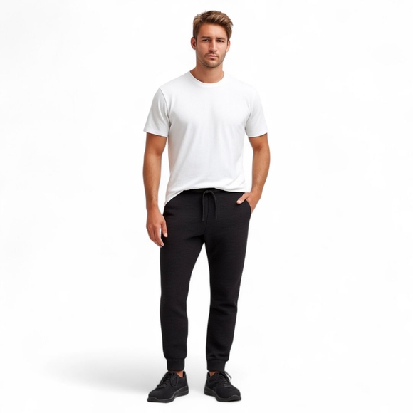 Lululemon Engineered Warmth Joggers Black Thermal Merino Wool Blend Sz S - Picture 1 of 15